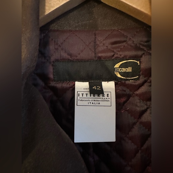 Just Cavalli NWT Brown Zip-up Leather Overcoat/Jacket Pelle - SZ 42 - Picture 8 of 14